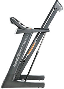 How do I unfold my NordicTrack treadmill?