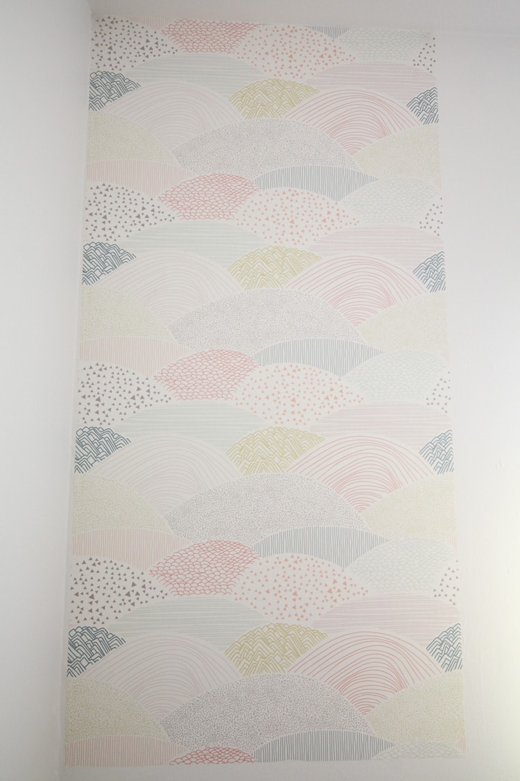 Easy accent wall with removable wallpaper Run to Radiance