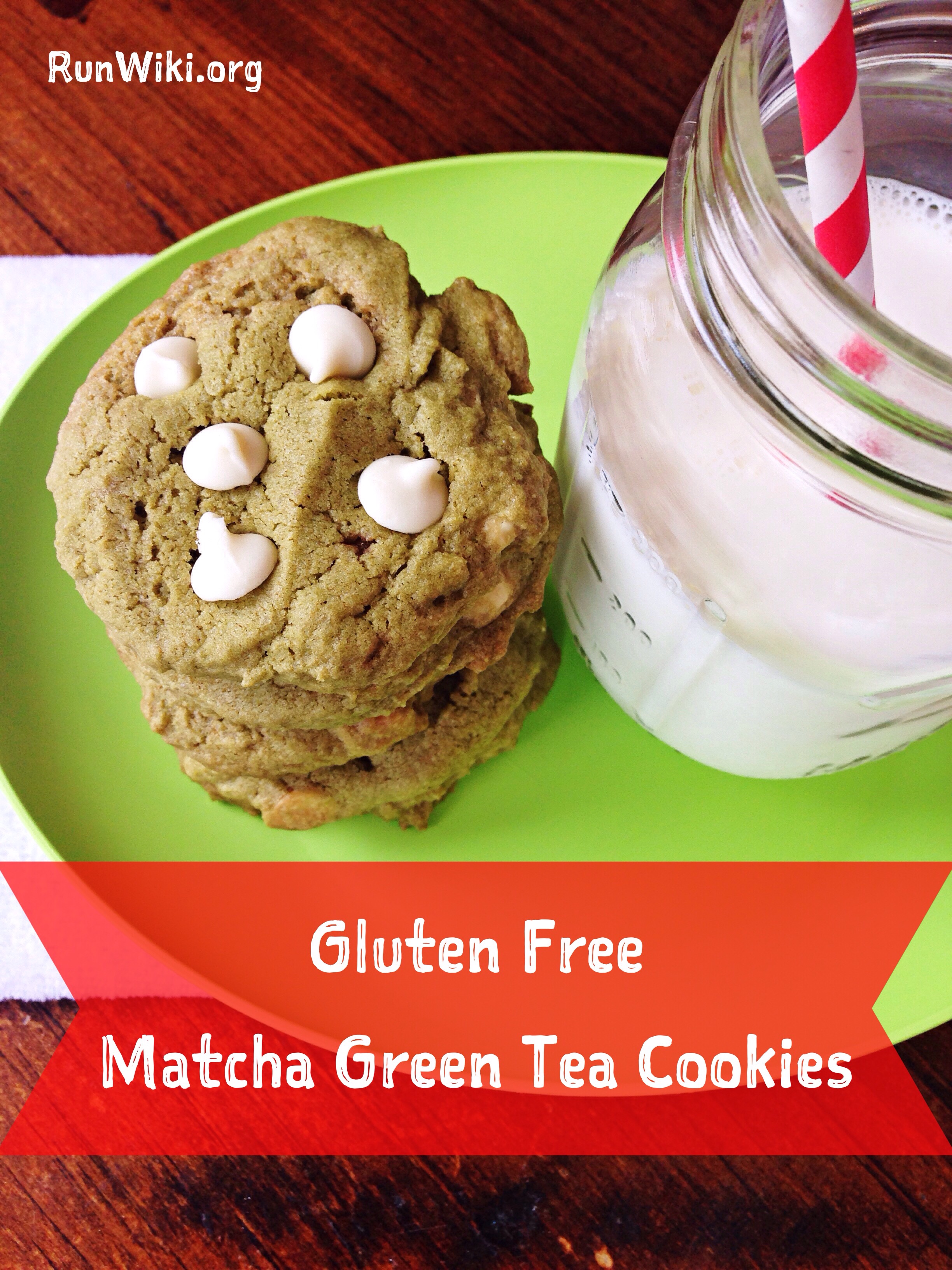 Gluten Free Matcha Green Tea Cookies