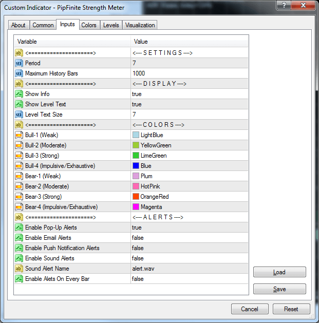 Tutorial Specifying Indicator Inputs