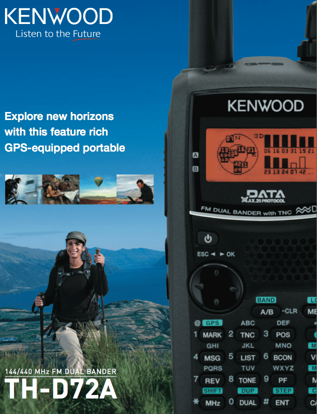 Новинка от KENWOOD, портативная станция THD72