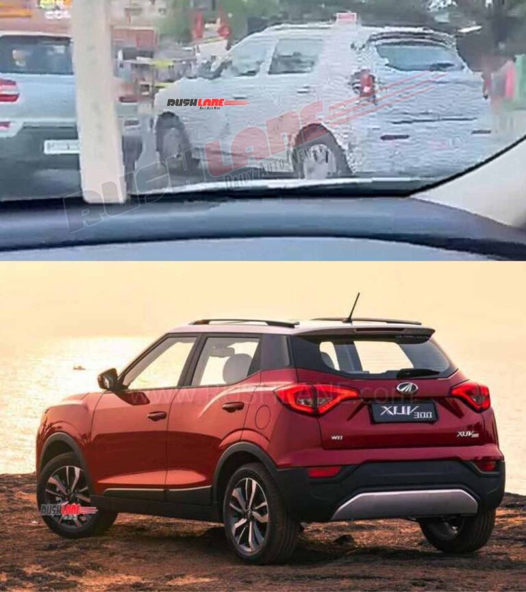 Mahindra XUV300 Facelift Spied Gets BEV Electric Inspired Front Look