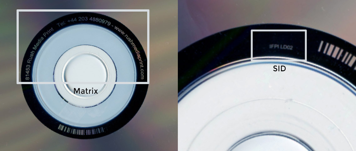 How to recognize CDs using Matrix and SID Codes | Rush Media