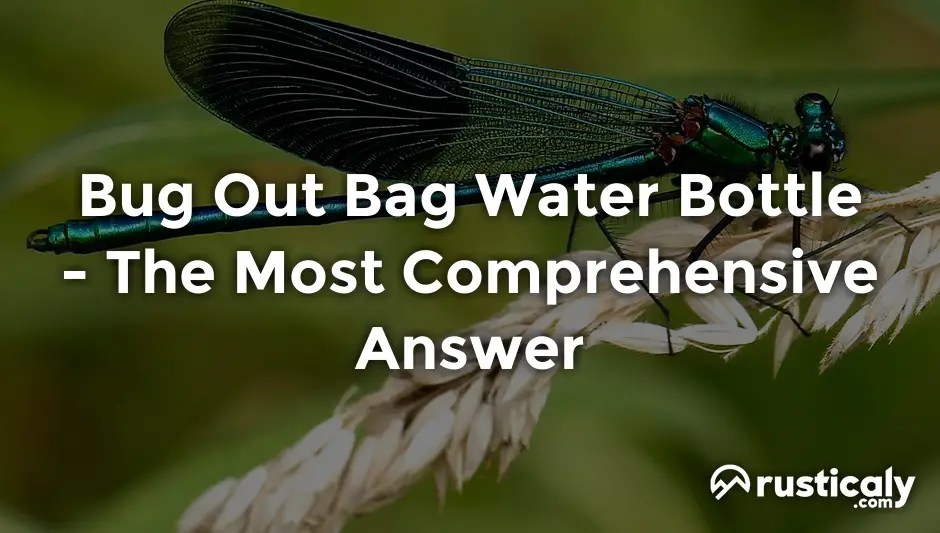 Bug Out Bag Water Bottle Here's Everything You Should Know