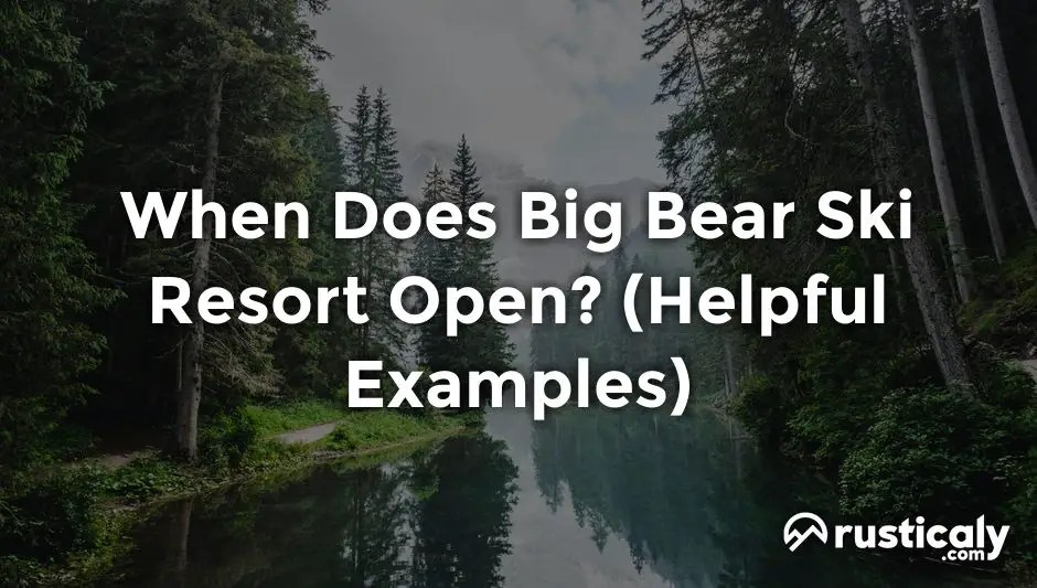 When Does Big Bear Ski Resort Open? (Detailed Guide)