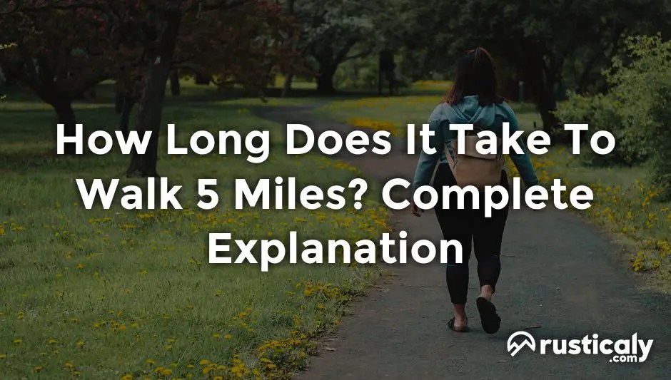 How Long Does It Take To Walk 5 Miles? Finally Understand!