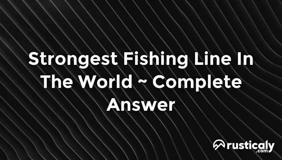 Strongest Fishing Line In The World Clearly Explained!