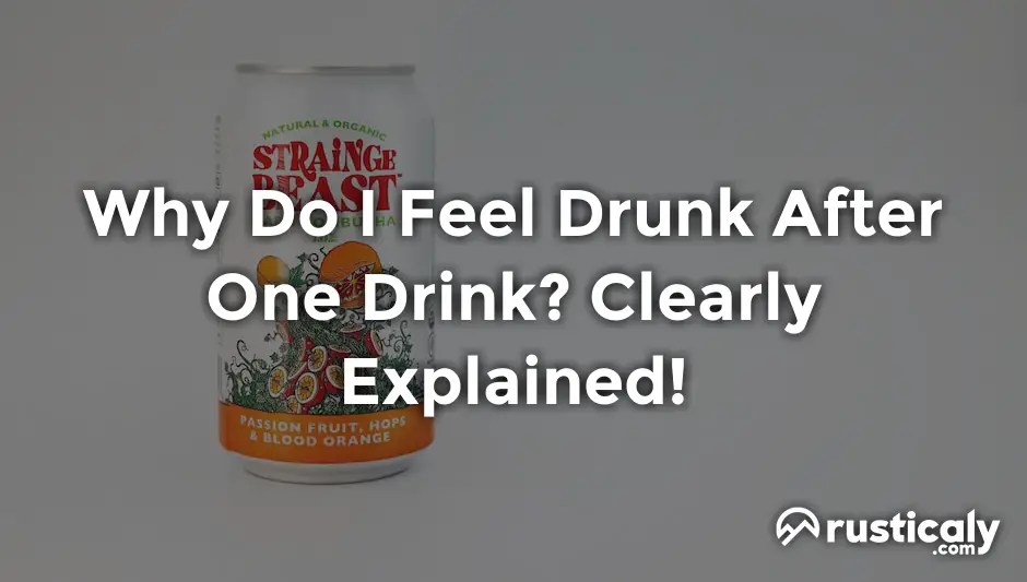 Why Do I Feel Drunk After One Drink? (Important Facts)