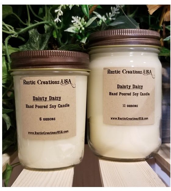 Dainty Daisy Candle Rustic Creations USA