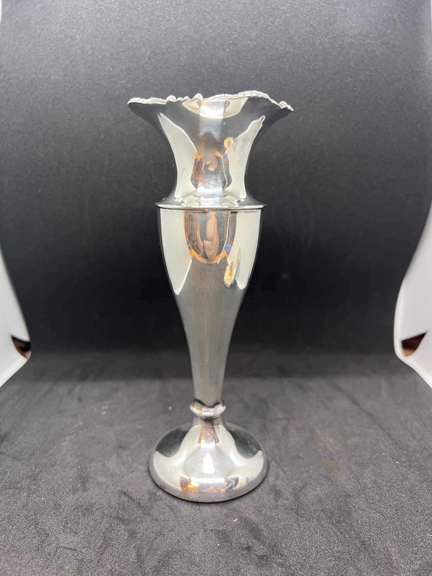 Robert Stewart silver vase 1903 Glasgow RUSTIC RETRO