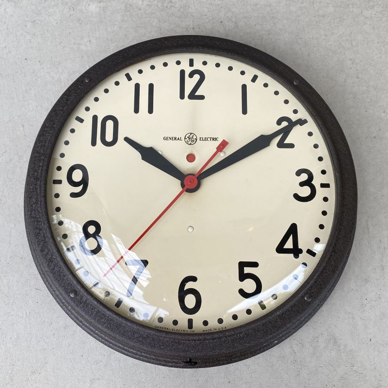 VINTAGE ANTIQUE GENERAL ELECTRIC WALL CLOCK ヴィンテージ アンティーク ゼネラルエレクトリック