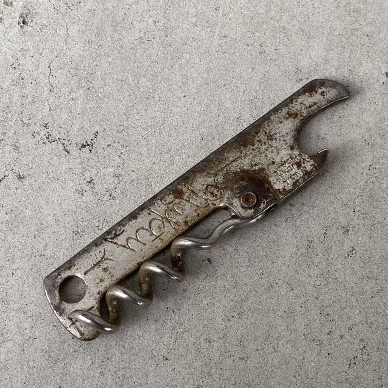 VINTAGE ANTIQUE BOTTLE OPENER ヴィンテージ アンティーク ボトルオープナー ワインオープナー 栓抜き / キー