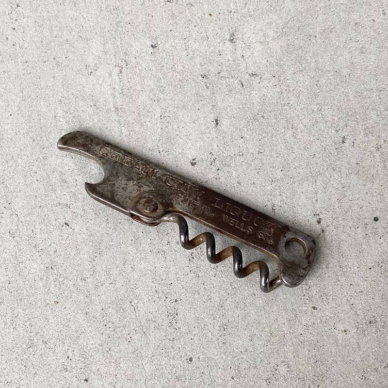 VINTAGE ANTIQUE BOTTLE OPENER ヴィンテージ アンティーク ボトルオープナー ワインオープナー 栓抜き / キー