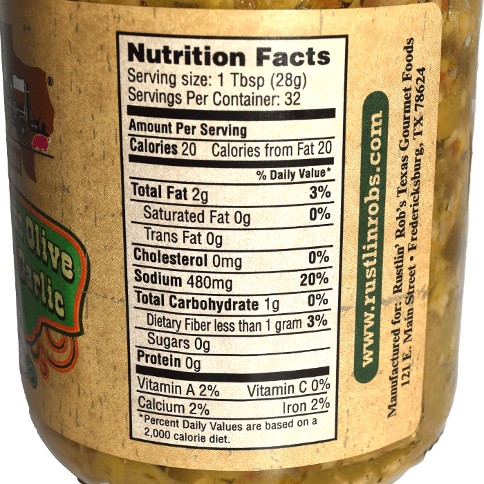 Dirty Jalapeno Olive Relish with Garlic • Rustlin' Rob's Gourmet Texas