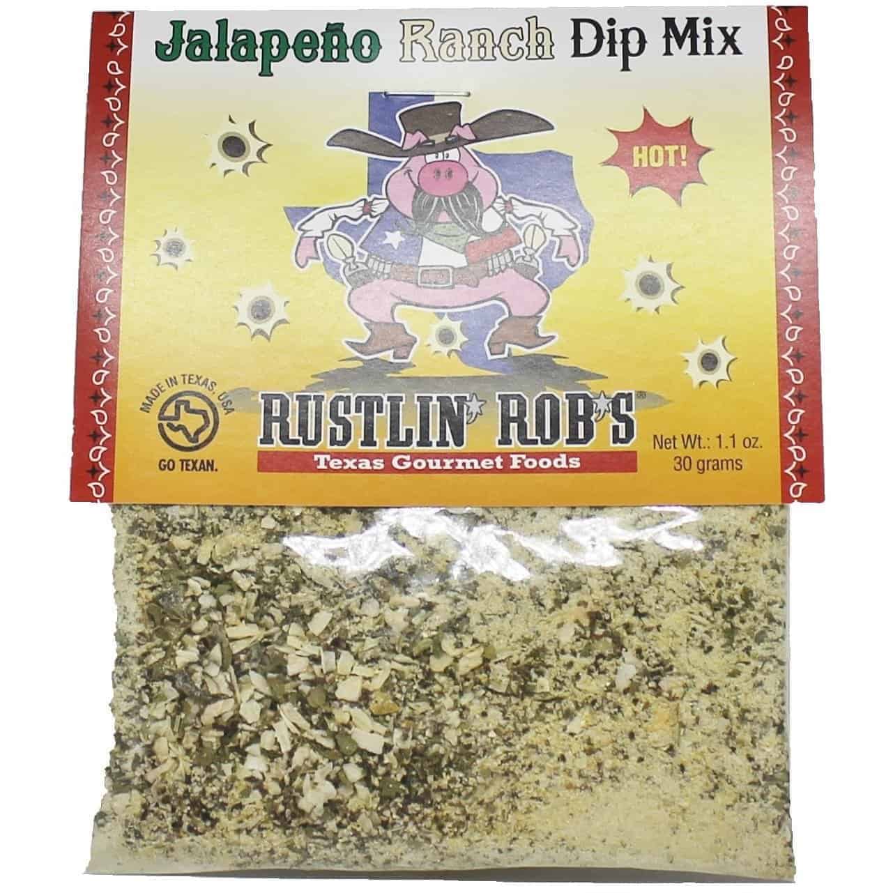 Jalapeno Ranch Dip Mix • Rustlin' Rob's Gourmet Texas Foods