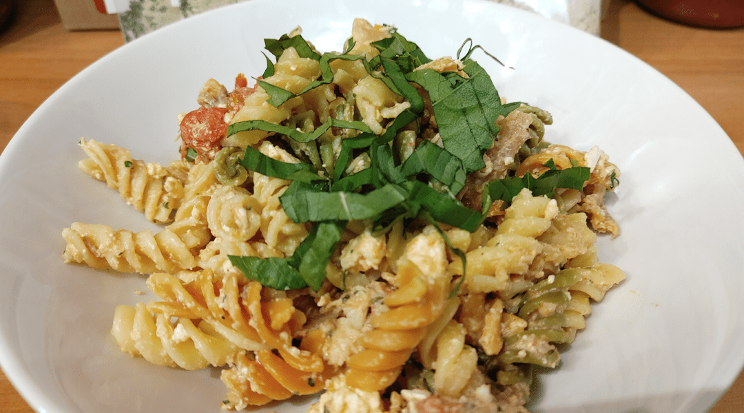 Artichoke Parmesan Feta Baked Pasta with Rustlin' Rob's Artichoke