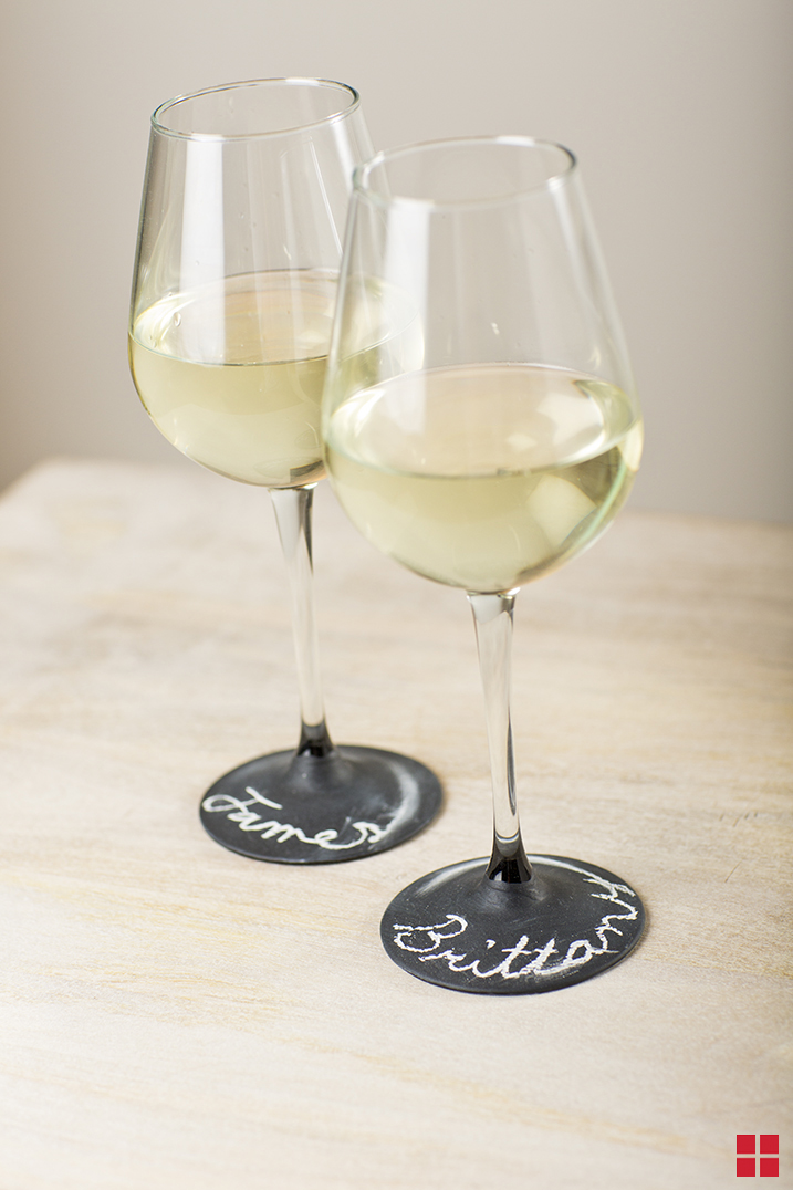 How to Use Chalkboard Spray Paint on Wine Glasses
