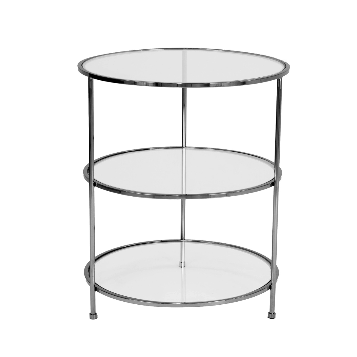 Layer Side Table Black Chrome Ruth & Joanna
