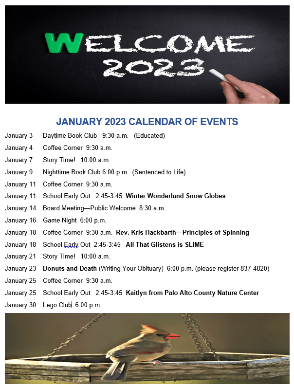 Ruthven Public Library Ruthven Public Library