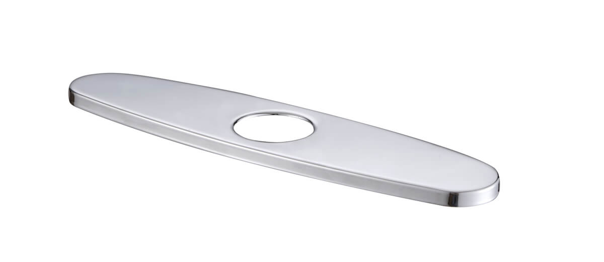Ruvati Kitchen Faucet Hole Cover 10" Deck Plate Polished Chrome RVA1029CH Ruvati USA