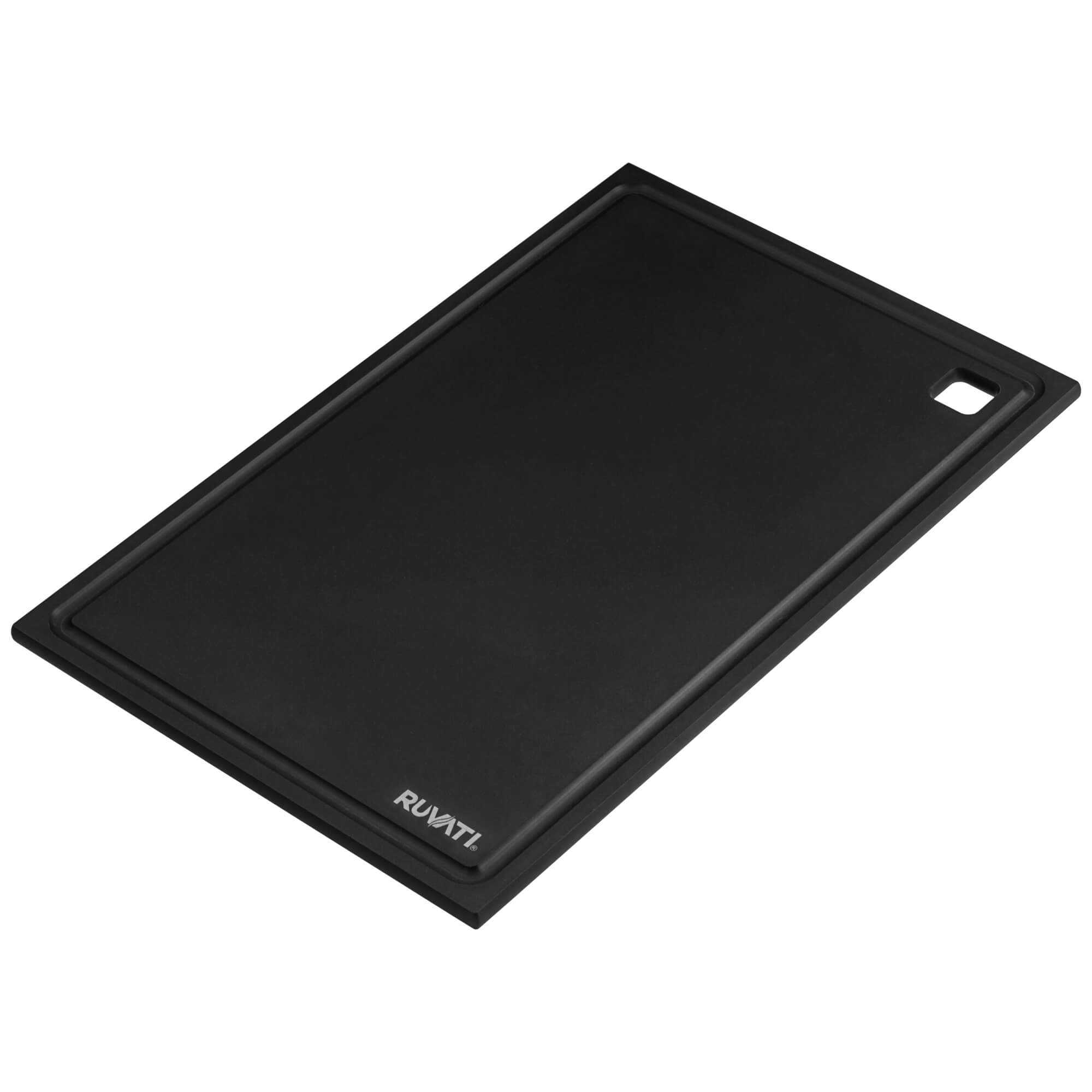 Ruvati 17 x 11 inch Matte Black Composite Replacement Cutting Board for