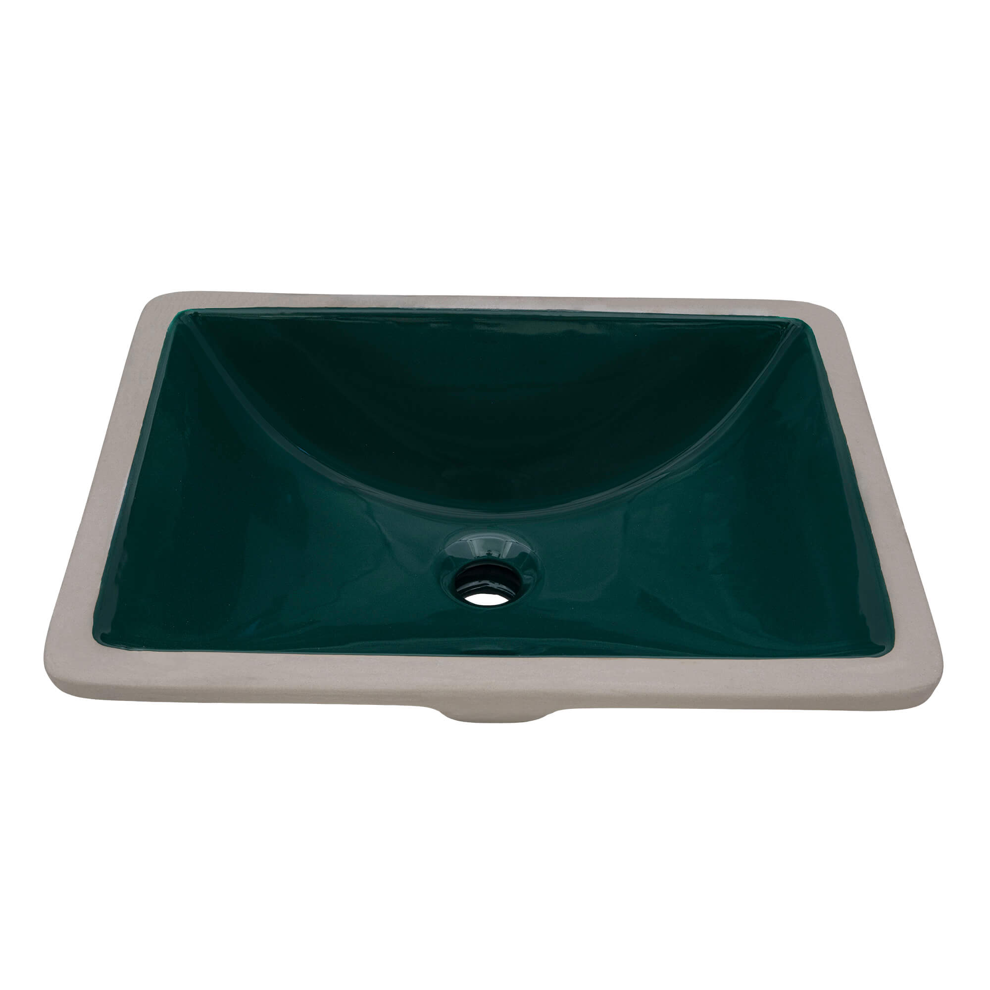 Ruvati 17 x 12 inch Undermount Bathroom Vanity Sink Emerald Green