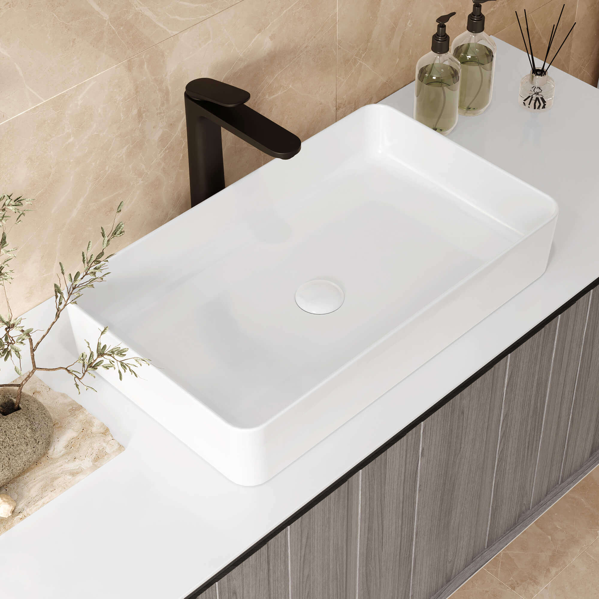 Above Counter Vessel Bathroom Sinks Rispa