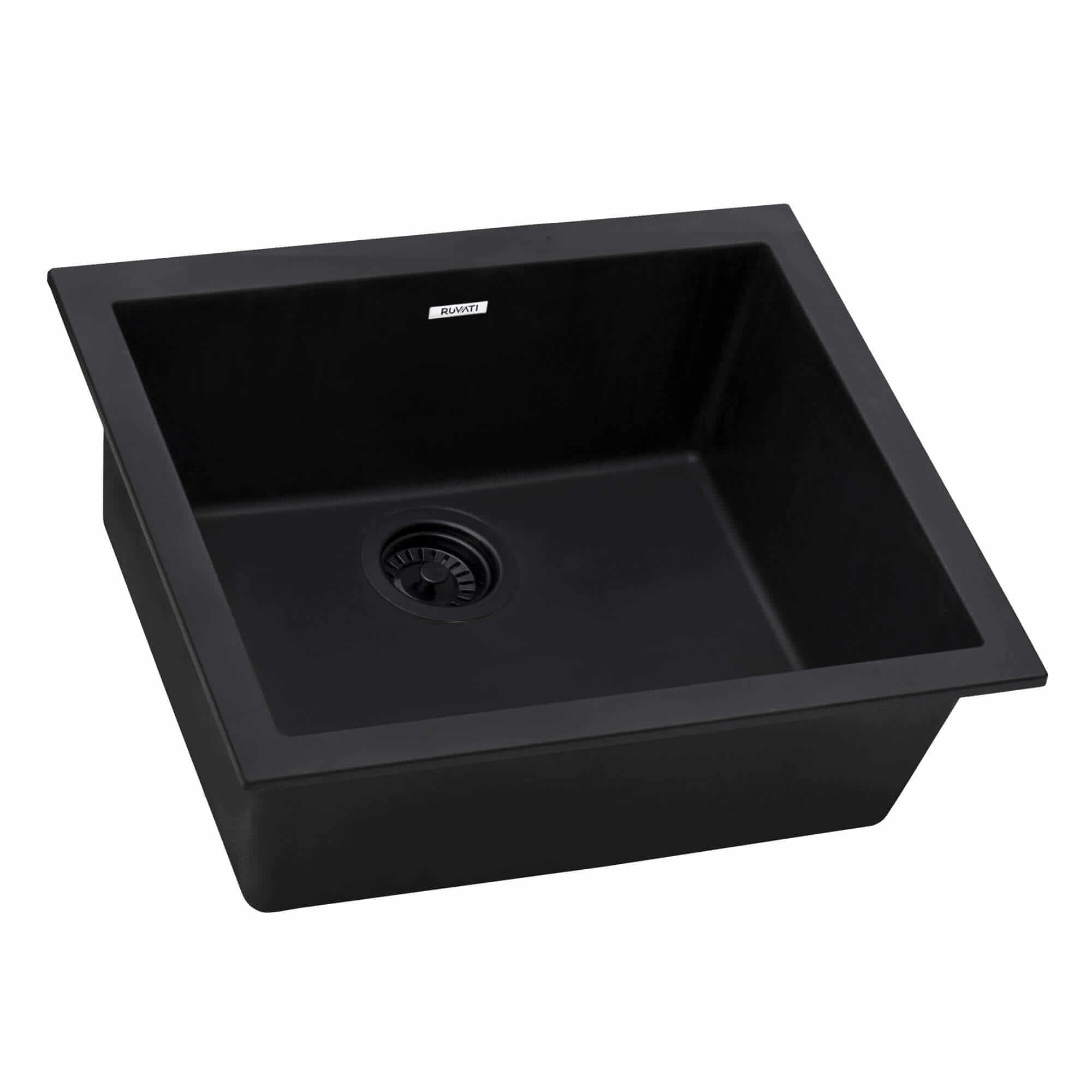 Ruvati 23 x 17 inch Granite Composite Undermount Single Bowl Kitchen