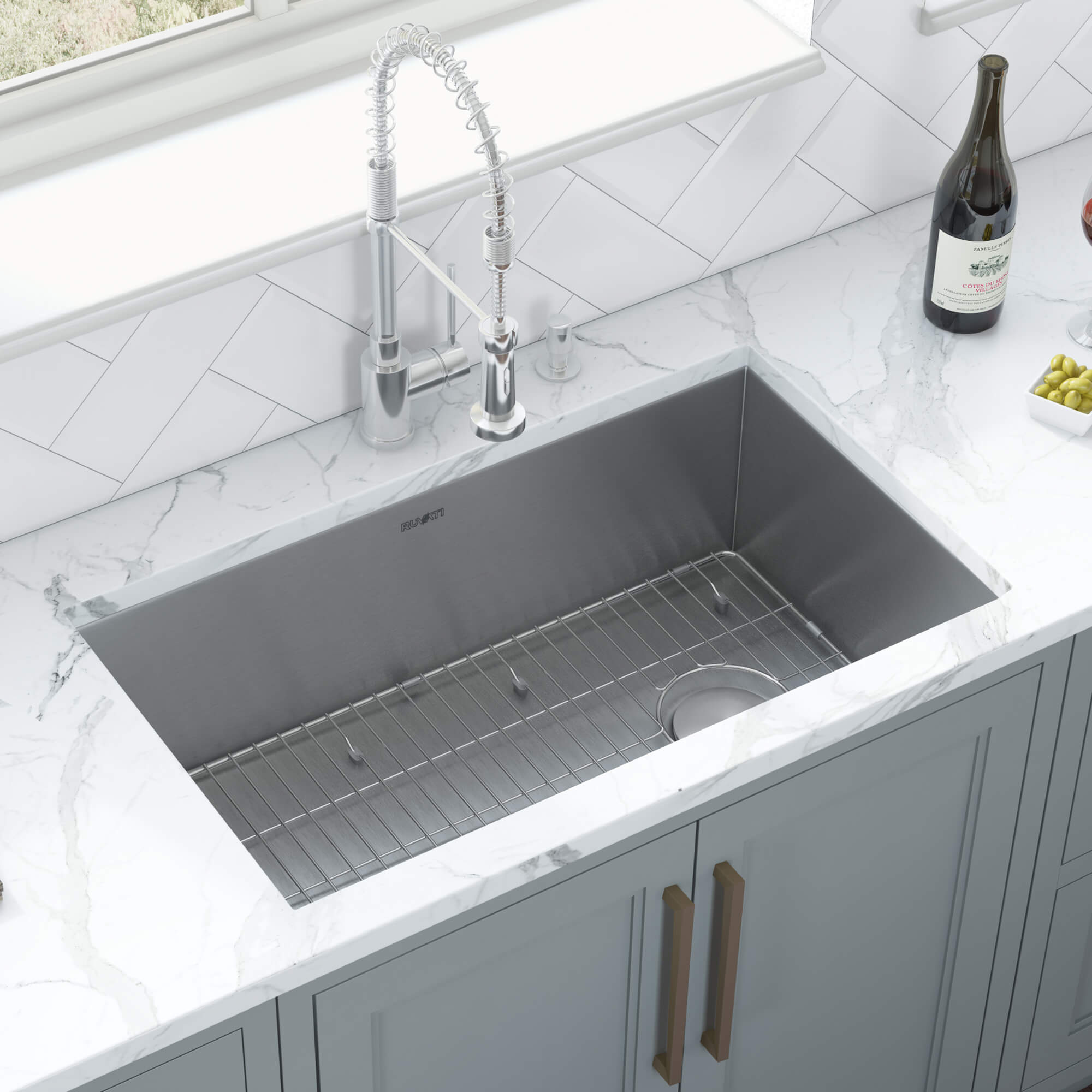 Single Basin Kitchen Sink Offset Drain Home Alqu