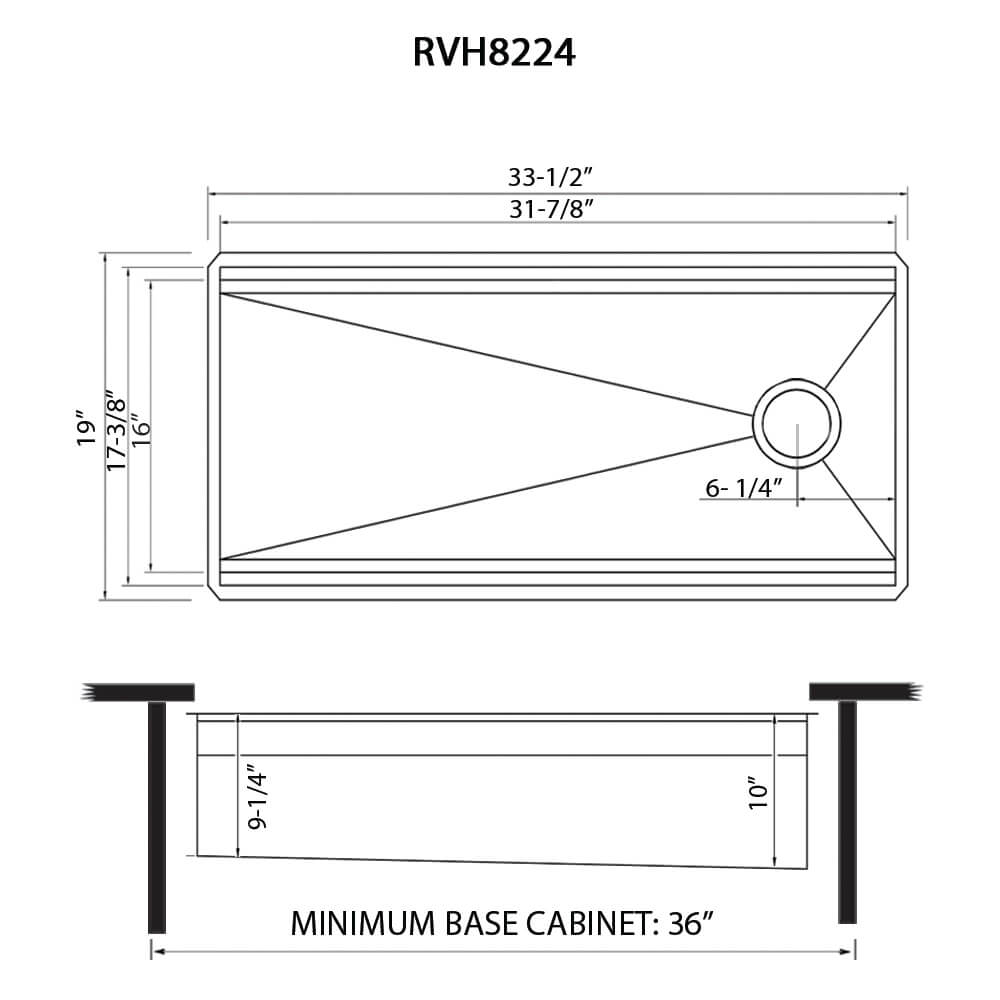 Ruvati 33inch Workstation TwoTiered Ledge Kitchen Sink Undermount 16
