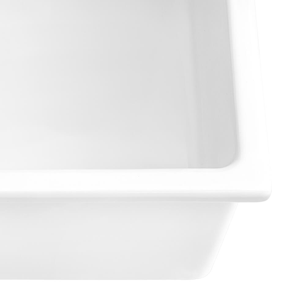 Ruvati 24inch Fireclay Undermount / Dropin Topmount Kitchen Sink