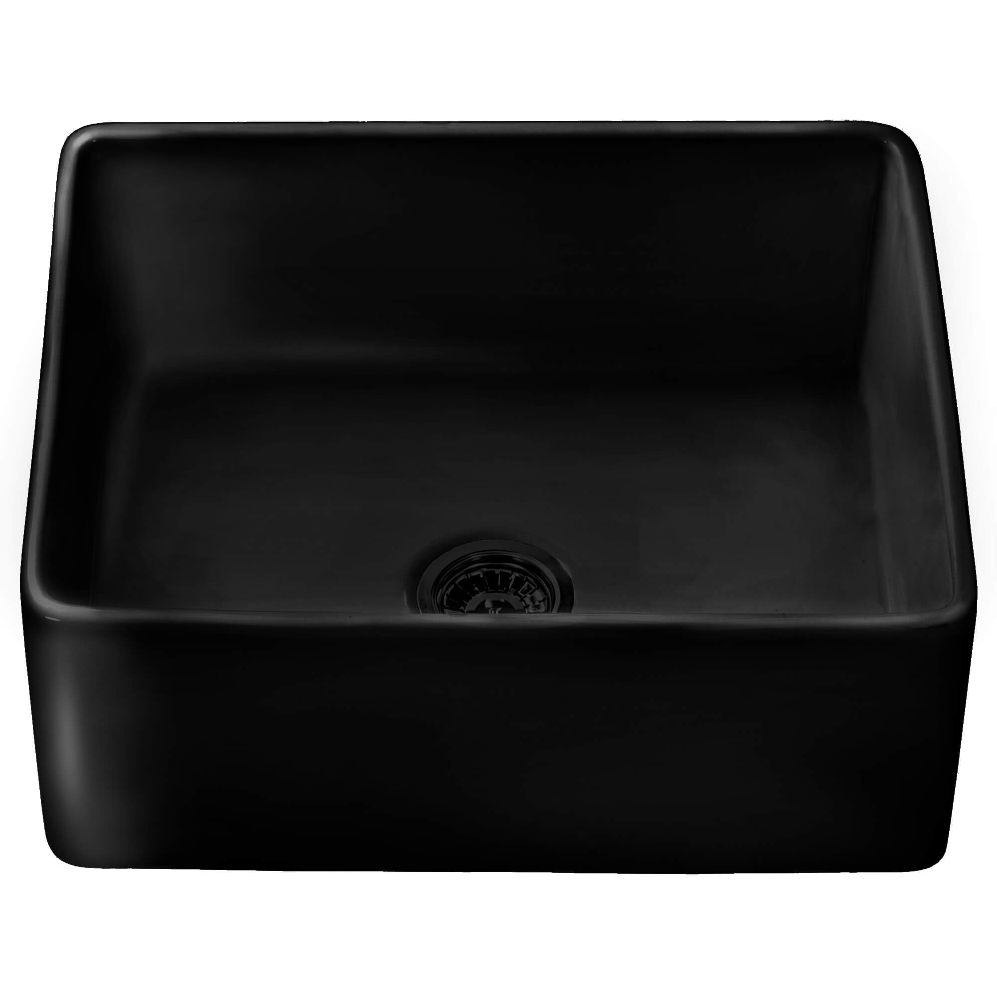 Ruvati 23inch Fireclay Farmhouse Kitchen Laundry Utility Sink Single
