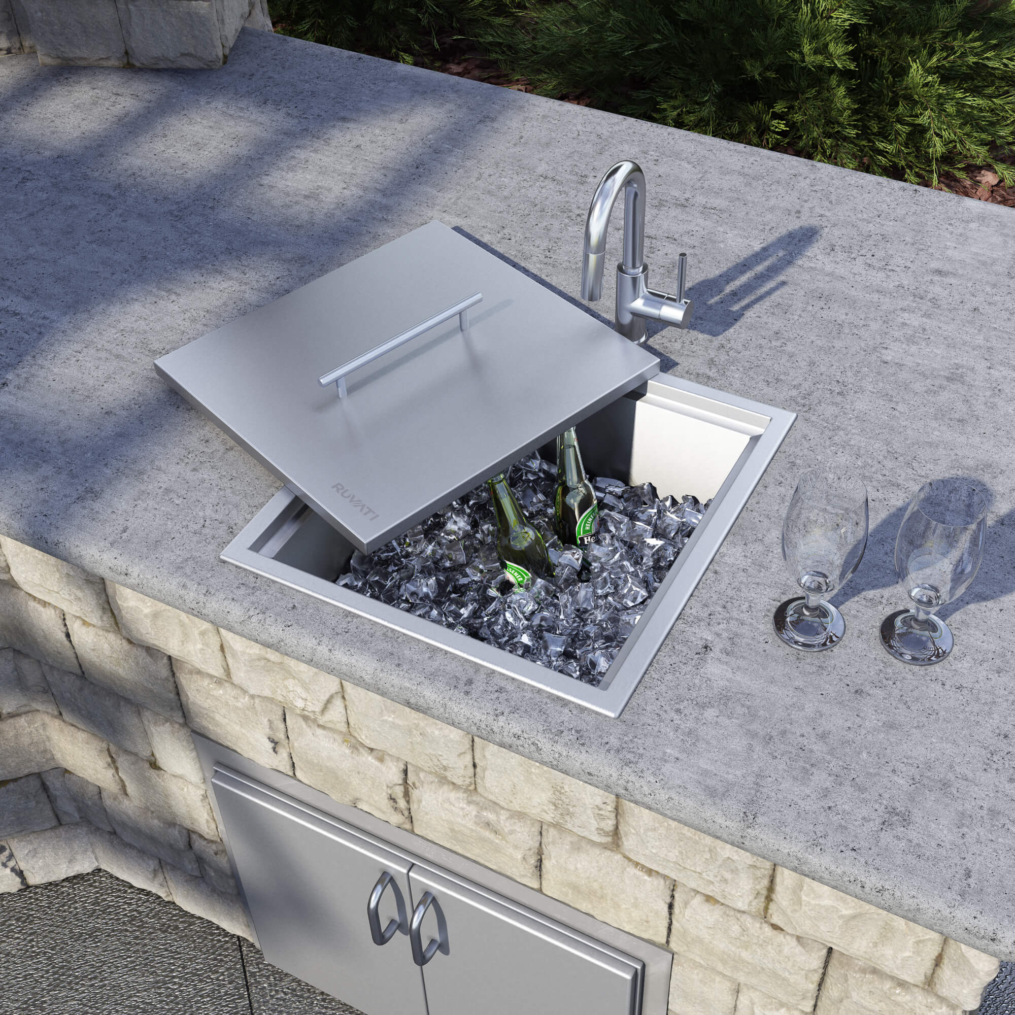 Outdoor Sinks for Outdoor Kitchen and Bar Stations Ruvati USA
