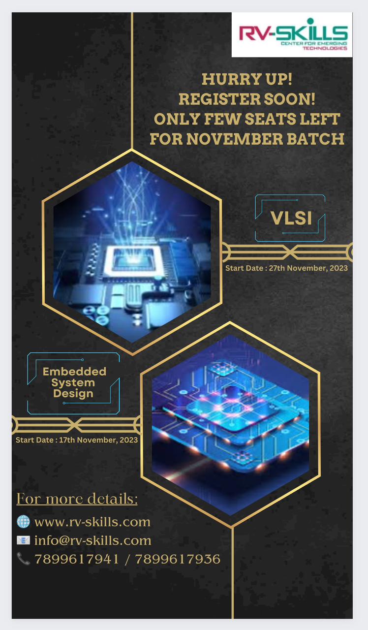 RV Skills Best VLSI Coaching Centers in Bangalore & VLSI Courses Online