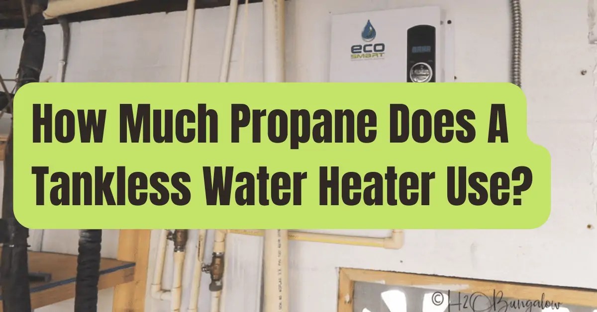 How Much Propane Does A Tankless Water Heater Use RVing Beginner