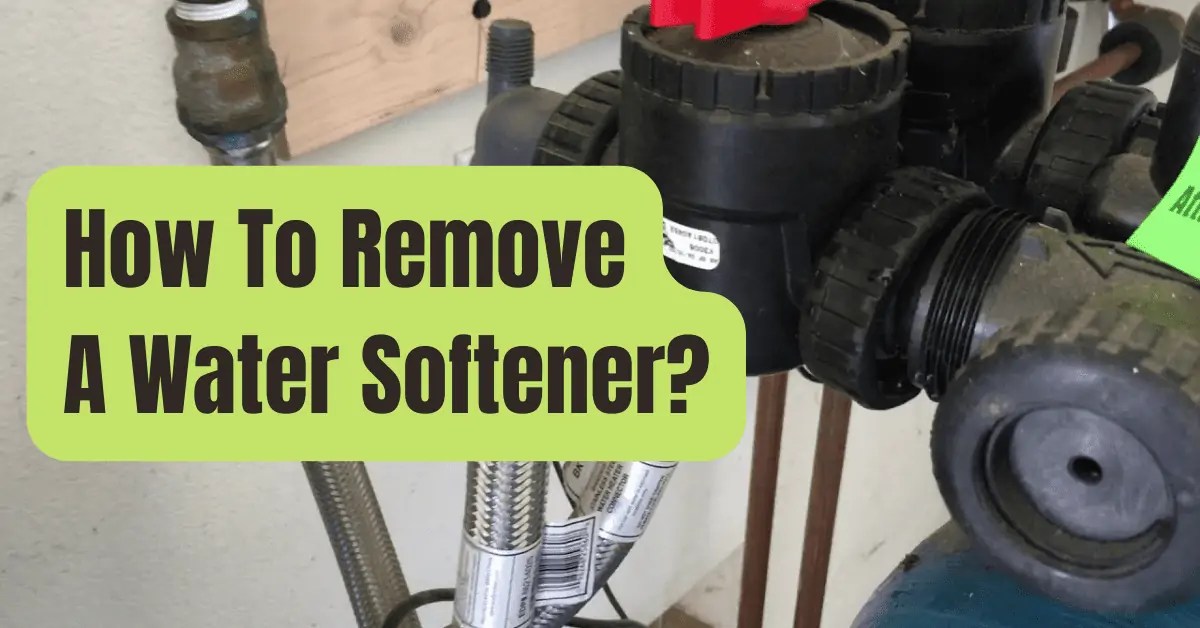 How to Remove Water Softener RVing Beginner