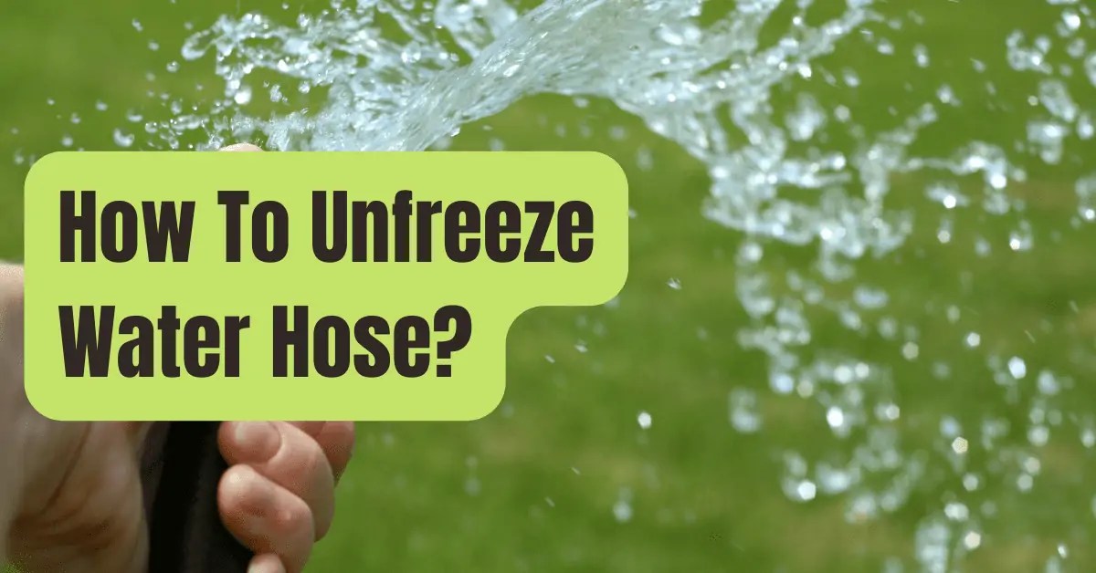 How to Unfreeze a Water Hose RVing Beginner