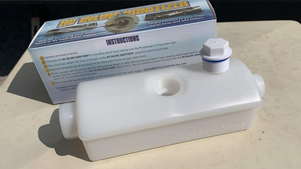 Device keeps your fresh water tank clean. So simple, yet effective