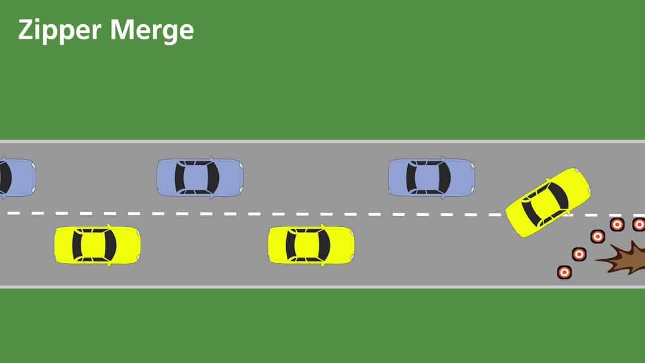 Are you doing it wrong? Here's how to correctly perform a zipper merge