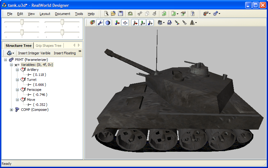 RealWorld Screenshot Create parametric 3D models in RealWorld 3D