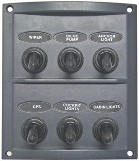 Switch Panel Deluxe 6 Sw - RWB Marine