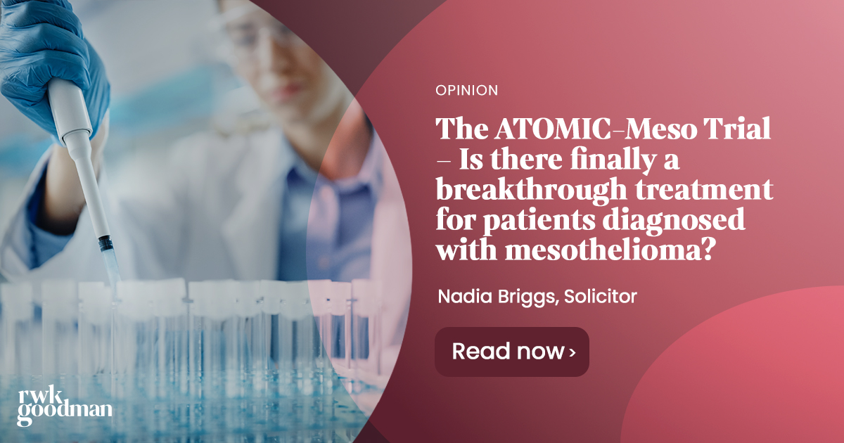 The ATOMICMeso Trial Is there finally a breakthrough treatment for