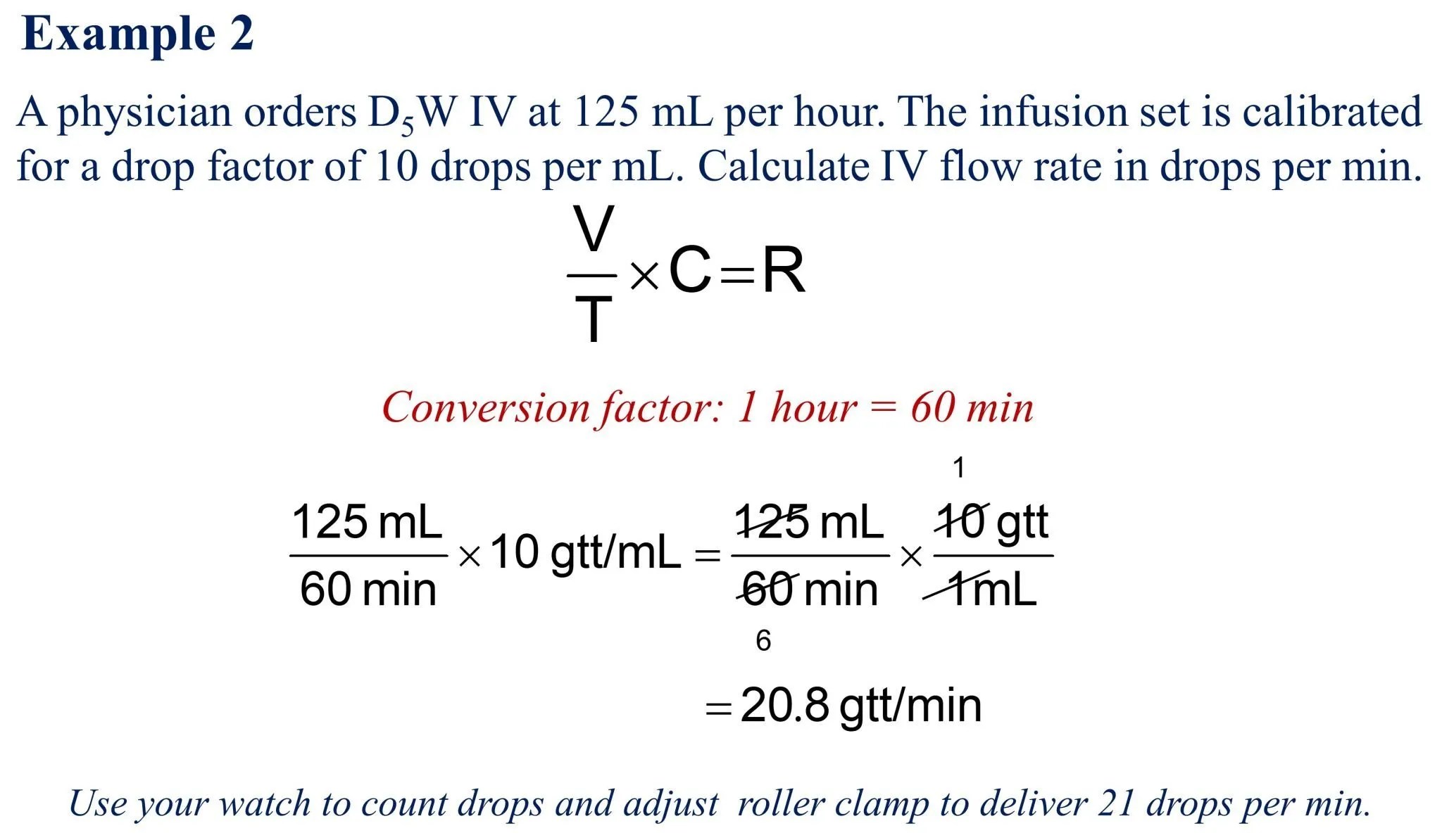 IV Flow Rate Calculations