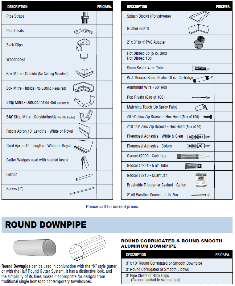 5" Gutter Accessories Ryan Building Products