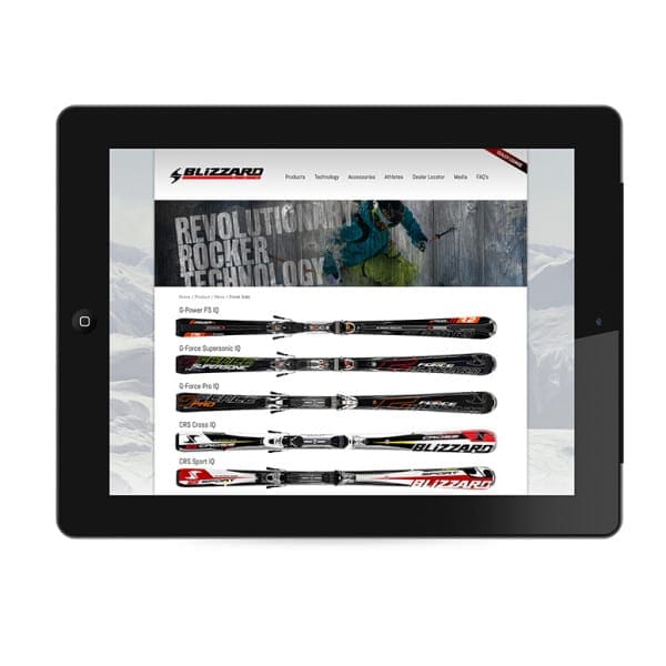 Blizzard Ski site Design — RYCO Design