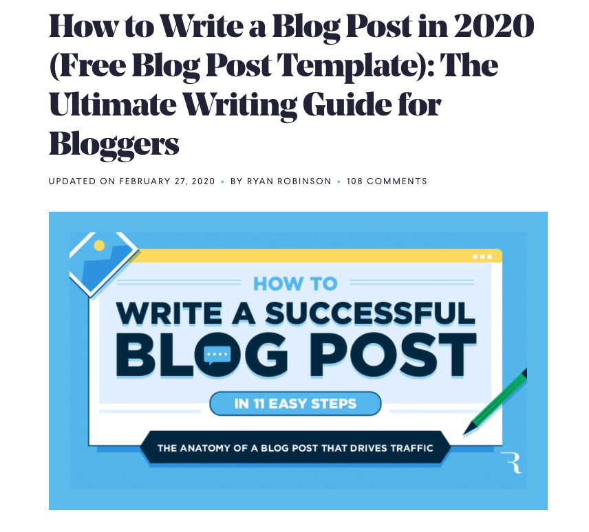 How to Write a Blog Post in 2021 (Free Blog Post Template