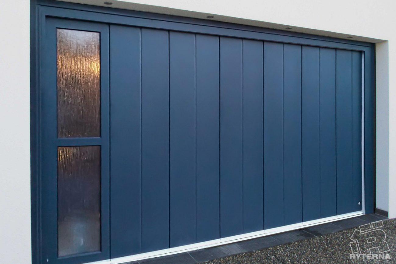 Side sliding garage doors