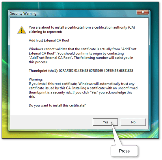 How to Install or Import a Root Certificate in Windows