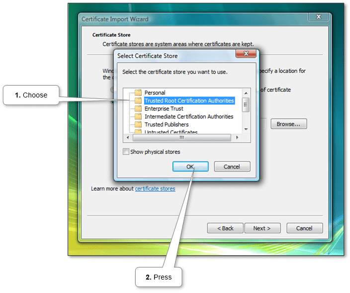 How to Install or Import a Root Certificate in Windows