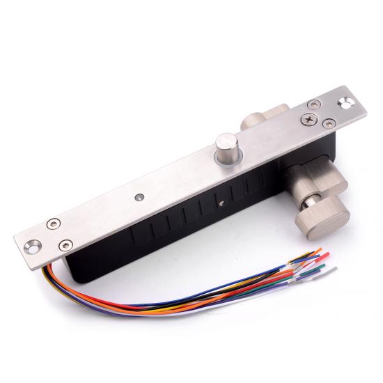 12V Fail Secure Drop Bolt Lock Key Open Cylinder Electronic Deadbolt